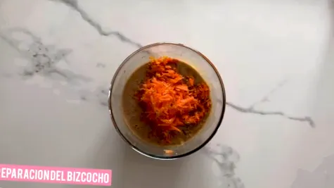 bizcocho de zanahoria con harina de coco